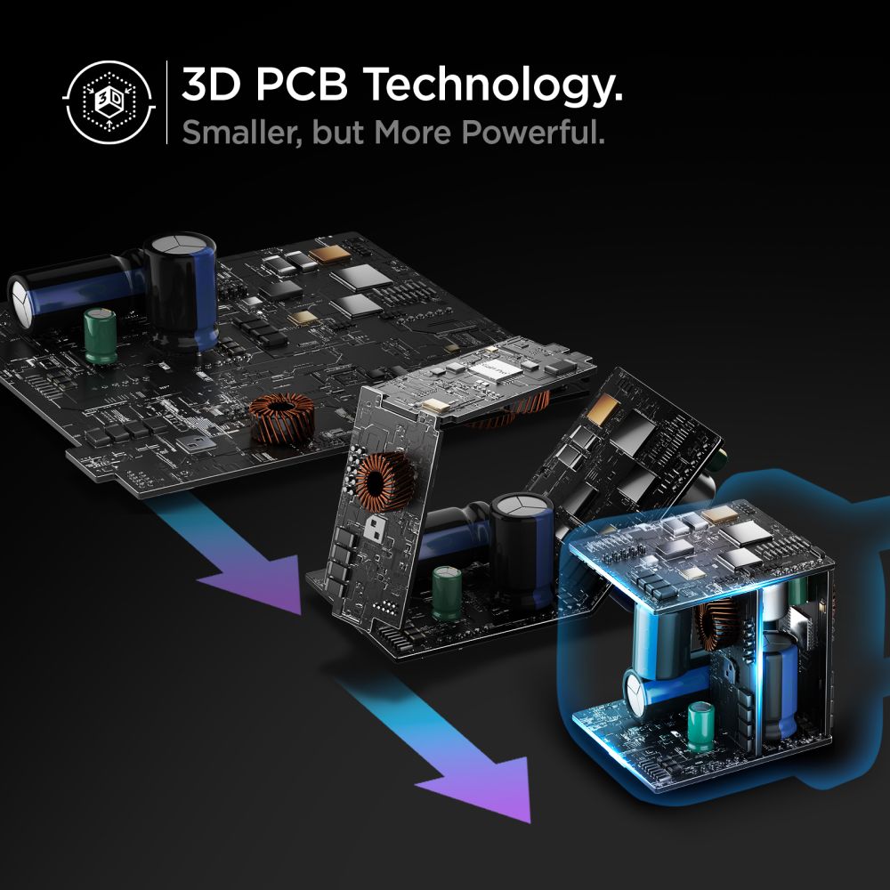 Spigen PE2106EU PowerArc PD 65W Οικιακός Φορτιστής Γρήγορης Φόρτισης με 2 Θύρες Type-C - White