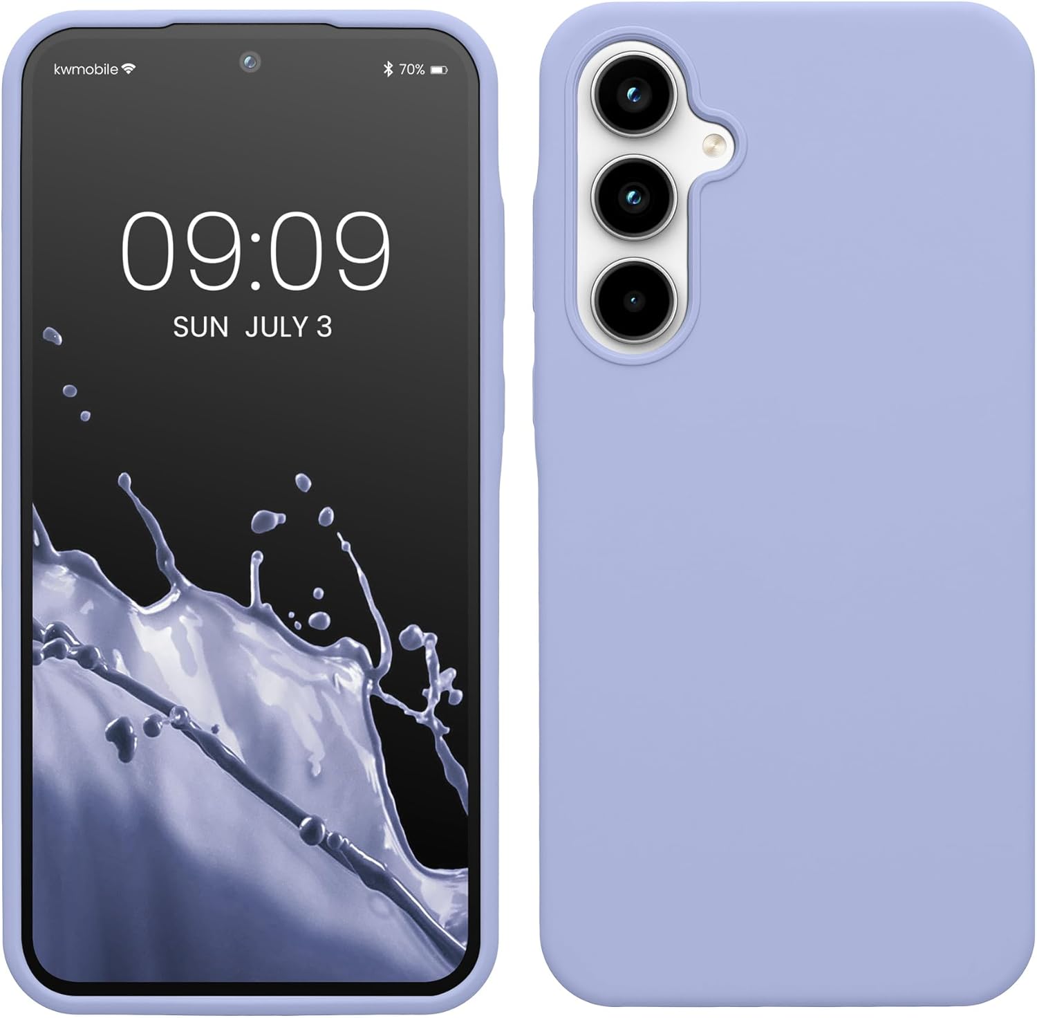KW Samsung Galaxy A35 5G Θήκη Σιλικόνης Rubberized TPU - Lavender