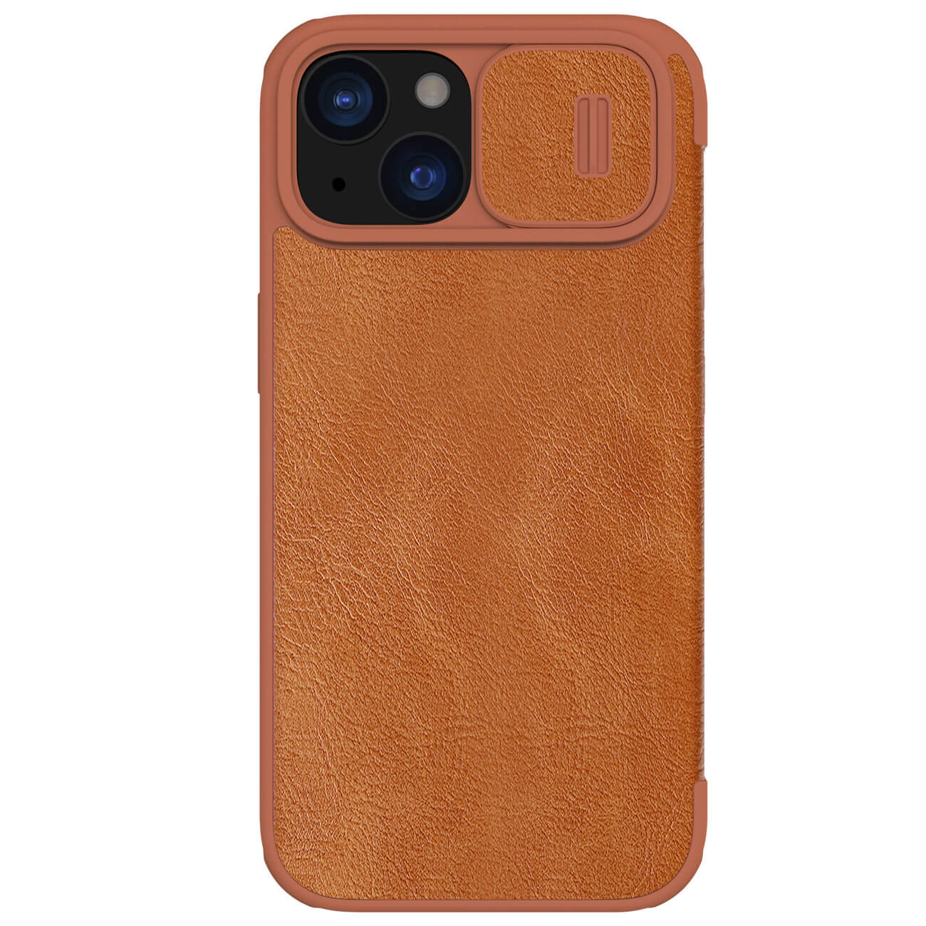 Nillkin iPhone 15 Qin Pro Leather Θήκη Βιβλίο με Κάλυμμα για την Κάμερα - Brown