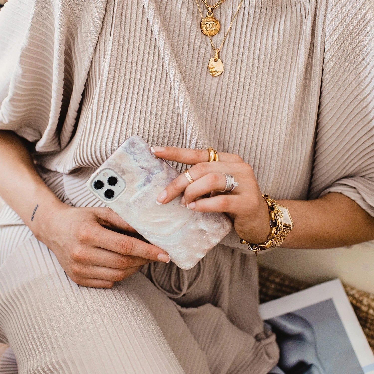 Burga iPhone 12 / 12 Pro Fashion Tough Σκληρή Θήκη - Serene Sunset