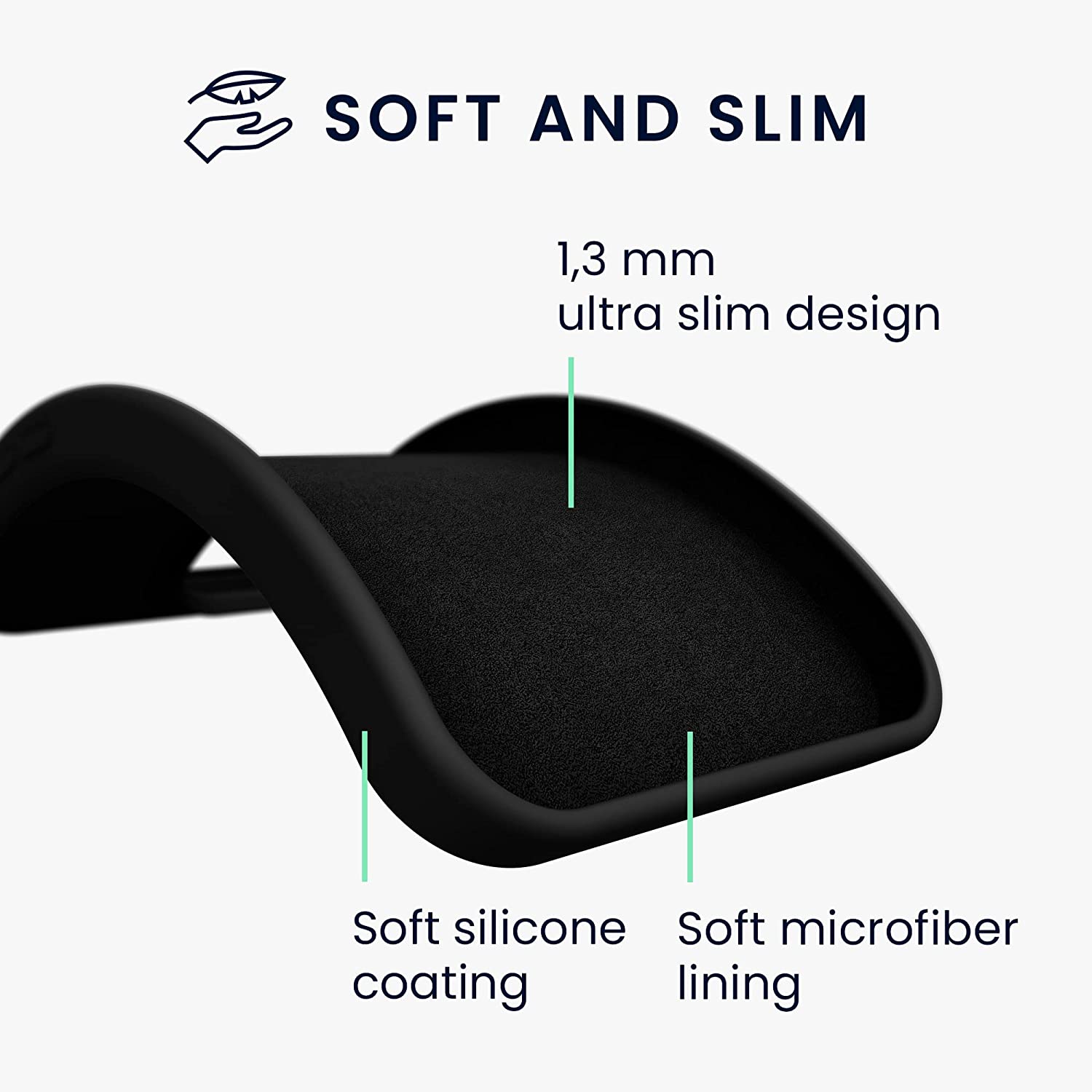 KW Xiaomi 11T / 11T Pro Θήκη Σιλικόνης Rubberized TPU - Black - 56573.01