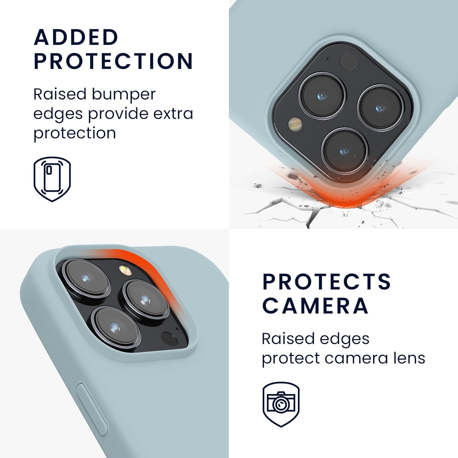 KW iPhone 16 Pro Max Θήκη Σιλικόνης Rubberized TPU - Cool Mint