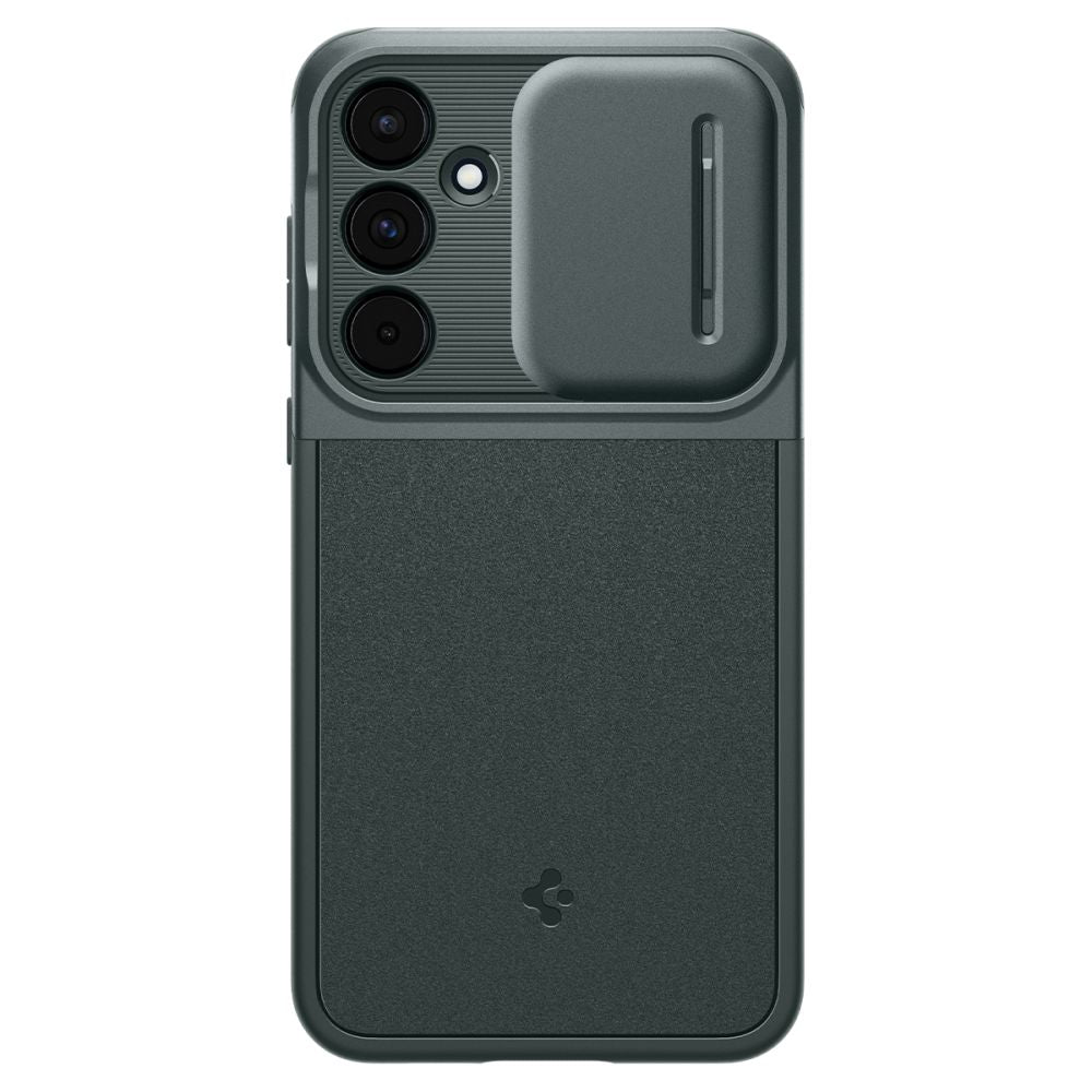 Spigen Samsung Galaxy A55 5G Optik Armor Θήκη Σιλικόνης με Κάλυμμα για την Κάμερα - Abyss Green