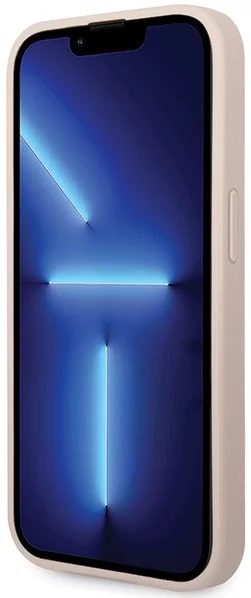 Guess iPhone 15 Pro Max - 4G Big Metal Logo Θήκη με Επένδυση Συνθετικού Δέρματος - Pink - GUHCP15X4GMGPI