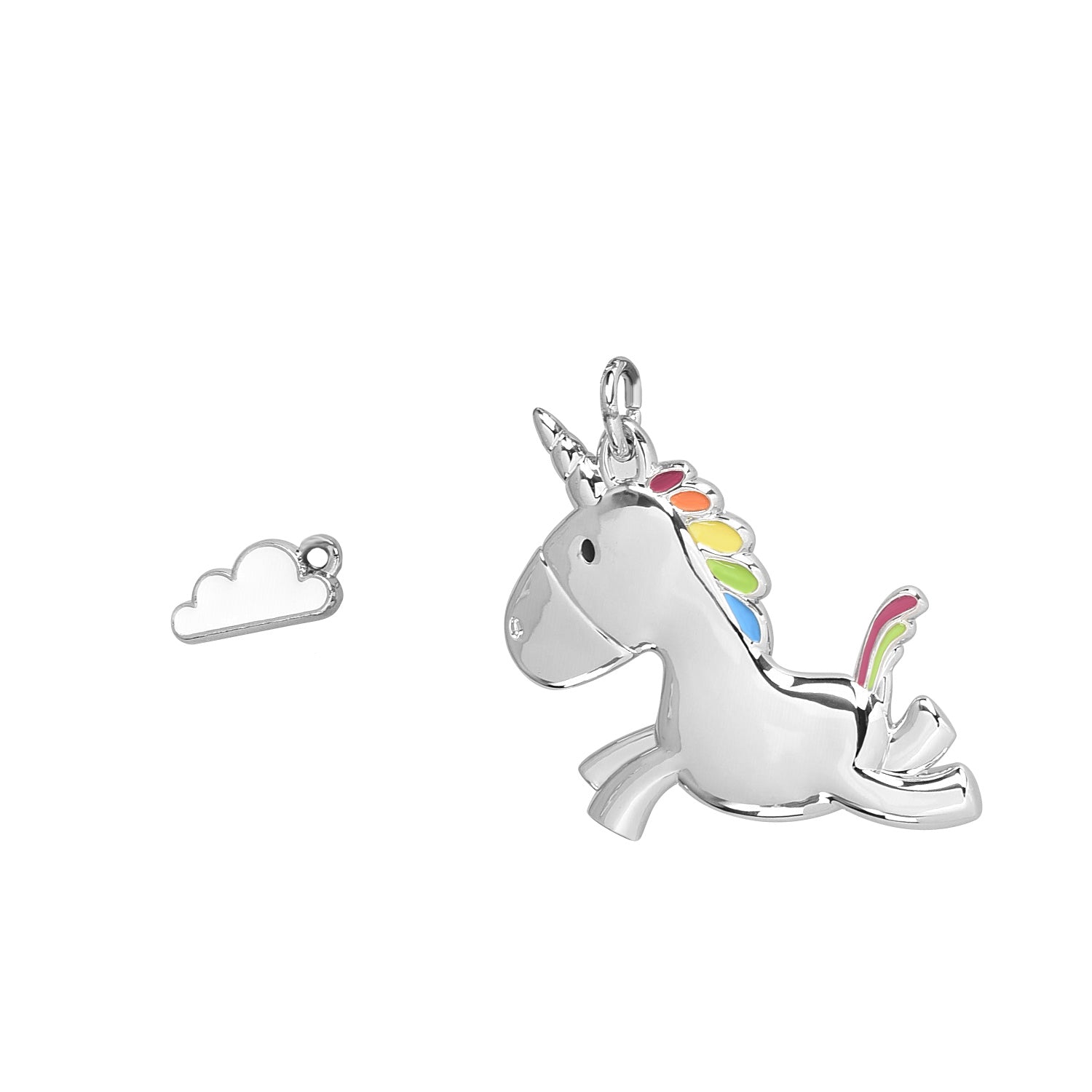 Navaris Unicorn Keychain Μπρελόκ Κλειδιών - Silver - 45014.01