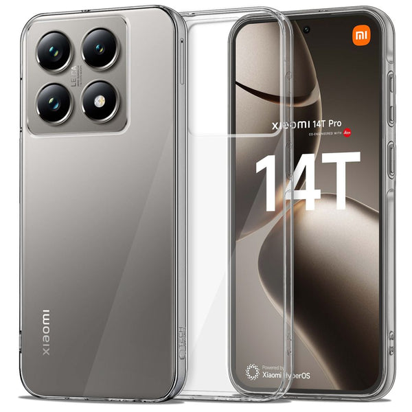 Tech-Protect Xiaomi 14T Pro Flexair Hybrid Σκληρή Θήκη με Πλαίσιο Σιλικόνης - Διάφανη