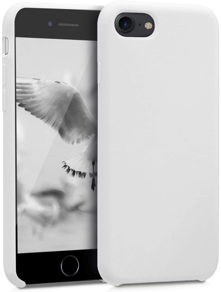 KW iPhone SE 2022 / SE 2020 / 7 / 8 Θήκη Σιλικόνης Rubber TPU - White - 40225.02
