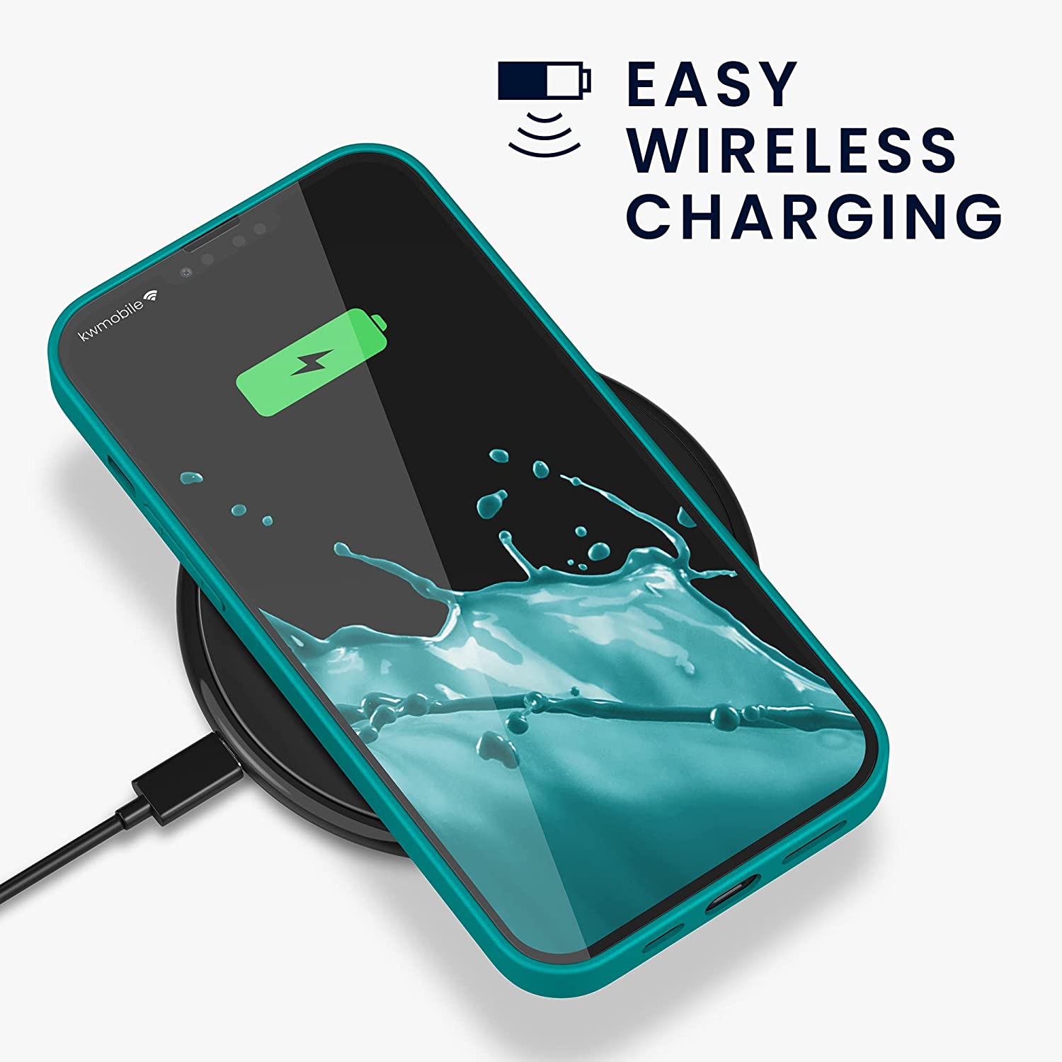 KW iPhone 13 Pro Max Θήκη Σιλικόνης TPU - Azure Blue - 55971.113