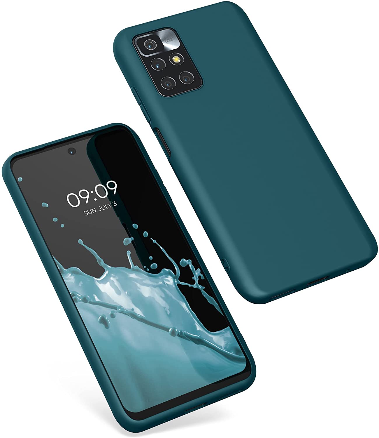 KW Xiaomi Redmi 10 Θήκη Σιλικόνης TPU - Matte Petrol - 56147.57