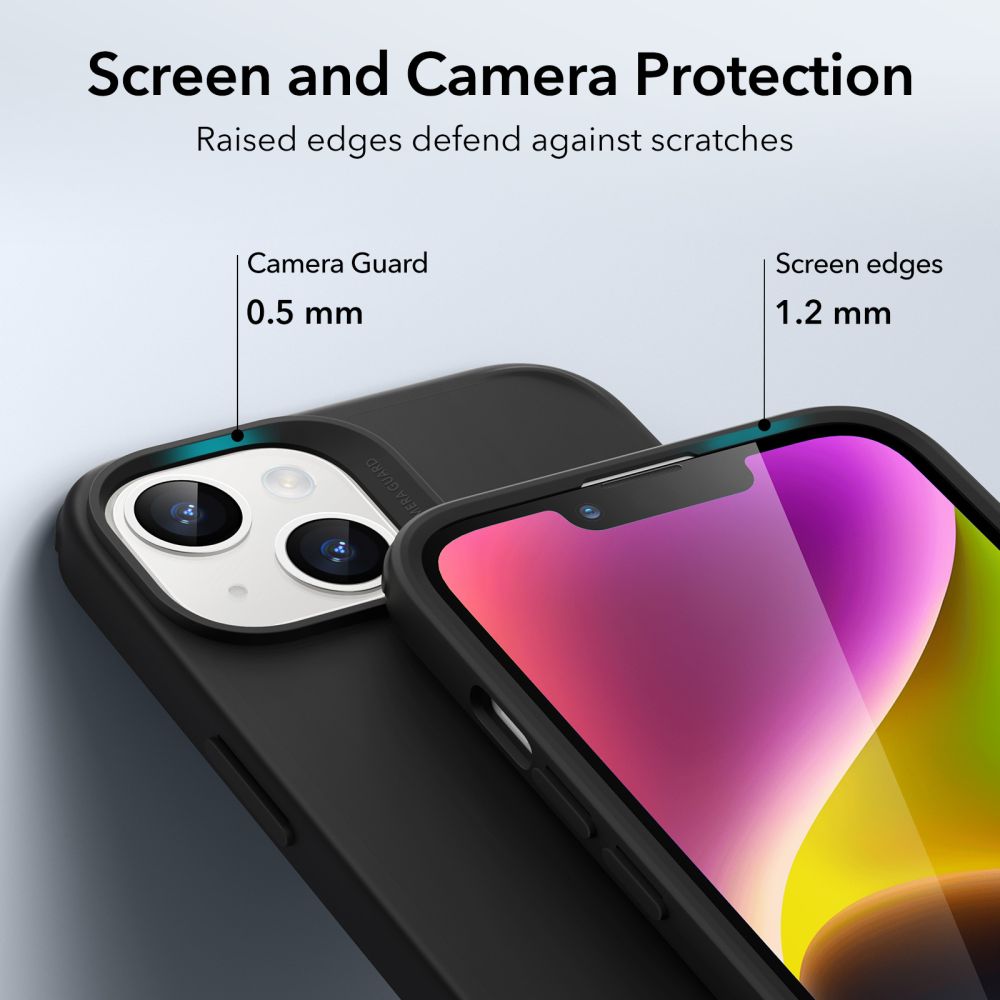 ESR iPhone 13 / 14 Classic Hybrid Halolock Σκληρή Θήκη με Πλαίσιο Σιλικόνης και MagSafe - Black