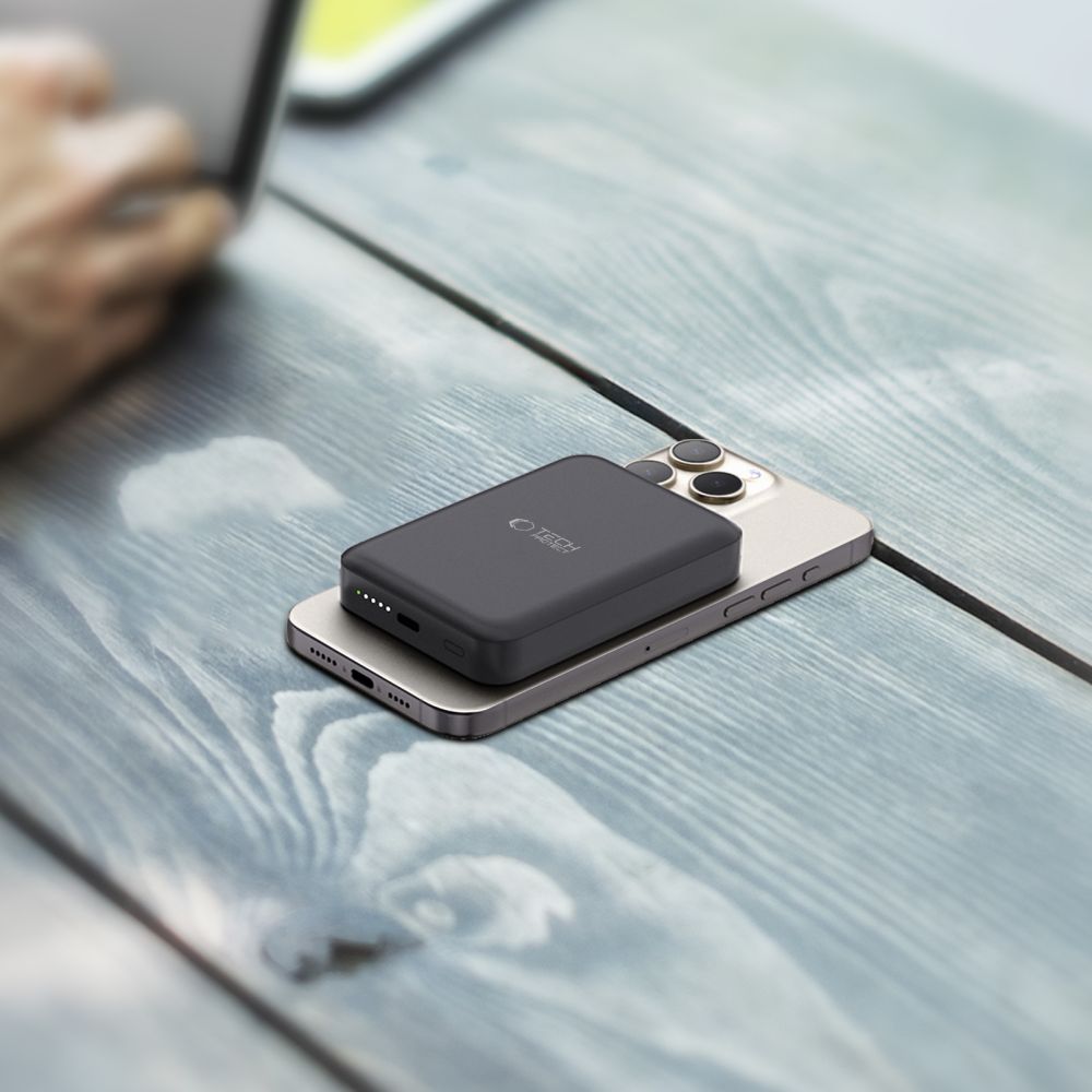 Tech-Protect PB11 Lifemag MagSafe PowerBank Μαγνητικό PowerBank Κινητού 10000 mAh - Black