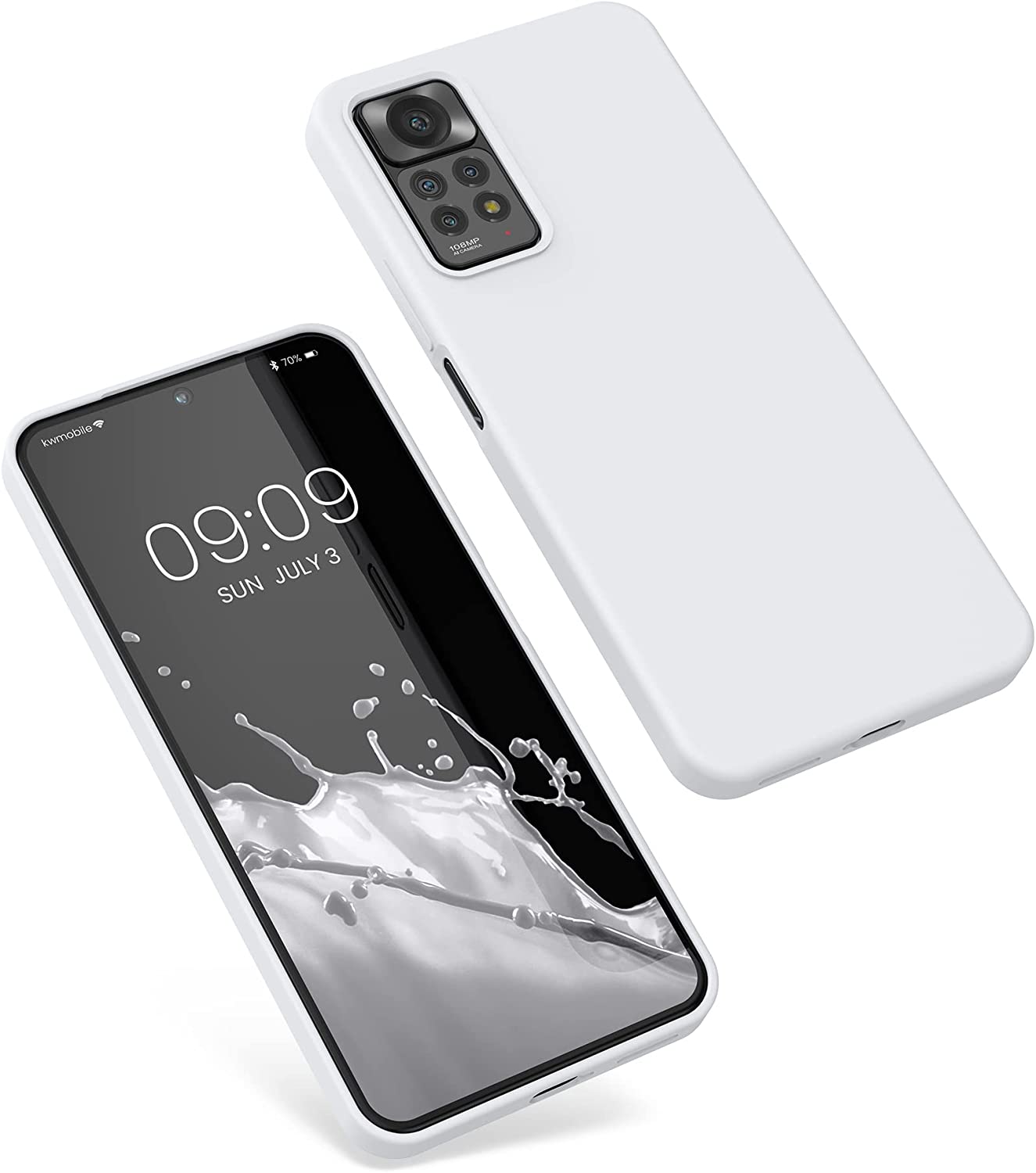 KW Xiaomi Redmi Note 11 Pro / Note 11 Pro 5G Θήκη Σιλικόνης Rubberized TPU - White - 57373.02