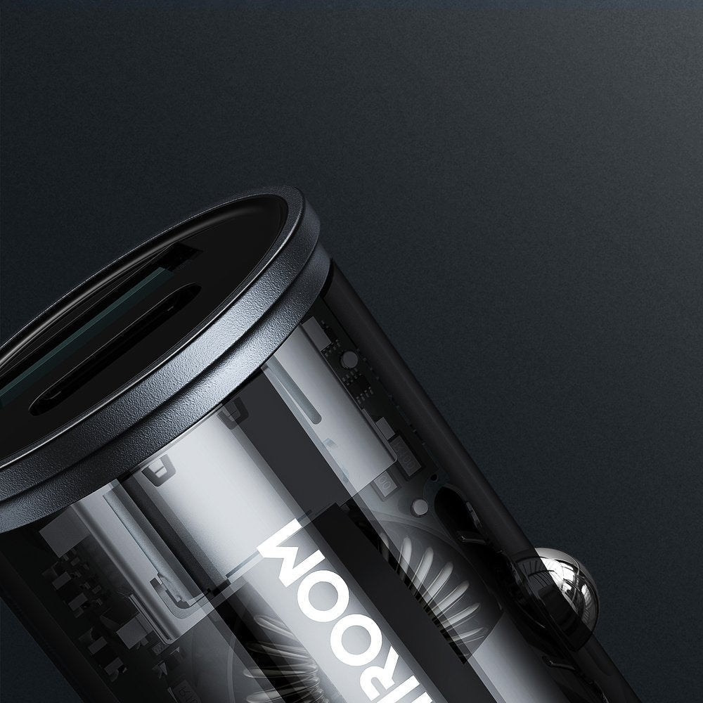 Joyroom C-A43 Φορτιστής Αυτοκινήτου Γρήγορης Φόρτισης με 1 Θύρα USB και 1 Θύρα Type-C 3A PD 20W QC 3.0 - Grey