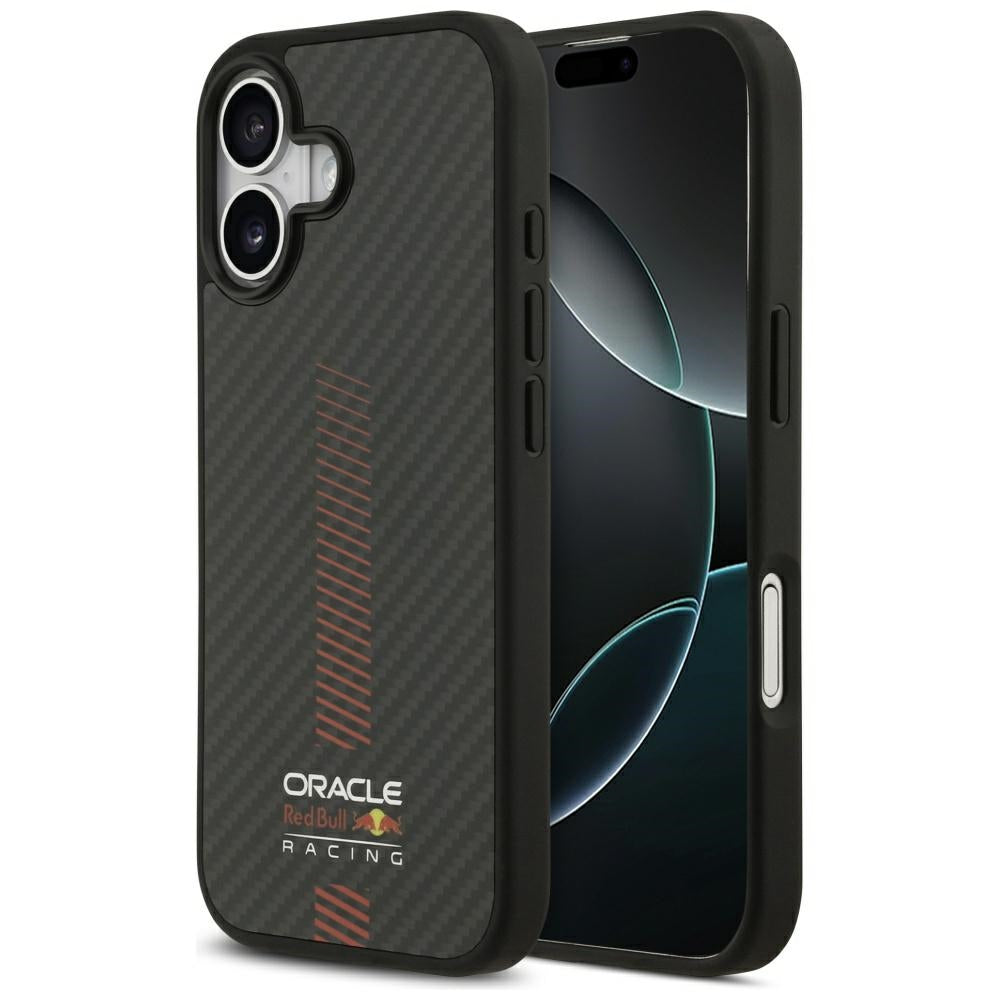 Red Bull iPhone 17 - Kevlar Powerbar MagSafe - Σκληρή Θήκη με Πλαίσιο Σιλικόνης - Black - RBHMP17S24CFGSMK