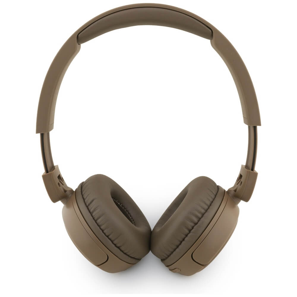 Guess Over-Ear Metal Logo Script - Ασύρματα Bluetooth Ακουστικά - Brown