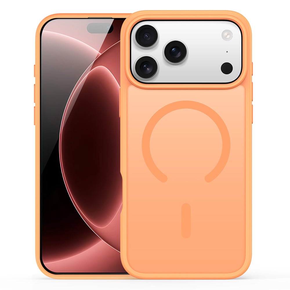 Dux Ducis iPhone 18 Pro / iPhone 17 Pro - Σκληρή Θήκη με Πλαίσιο Σιλικόνης MagSafe - Yind Series - Orange