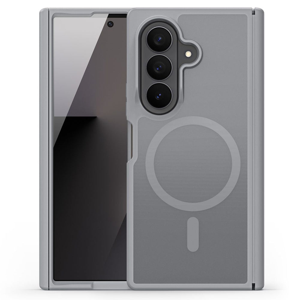 Dux Ducis Samsung Galaxy Z Fold8 Ultra / Samsung Galaxy Z Fold7 - Σκληρή Θήκη με Πλαίσιο Σιλικόνης MagSafe - Yind Series - Grey