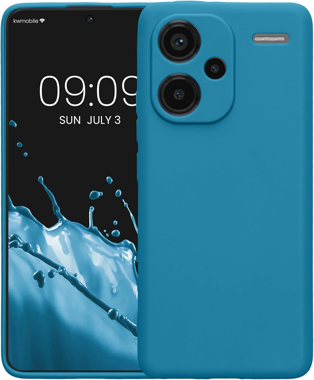KW Xiaomi Redmi Note 13 Pro+ 5G Θήκη Σιλικόνης TPU - Caribbean Blue