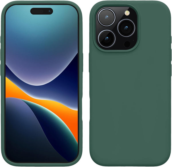 KW iPhone 16 Pro Θήκη Σιλικόνης Rubberized TPU - Forest Green