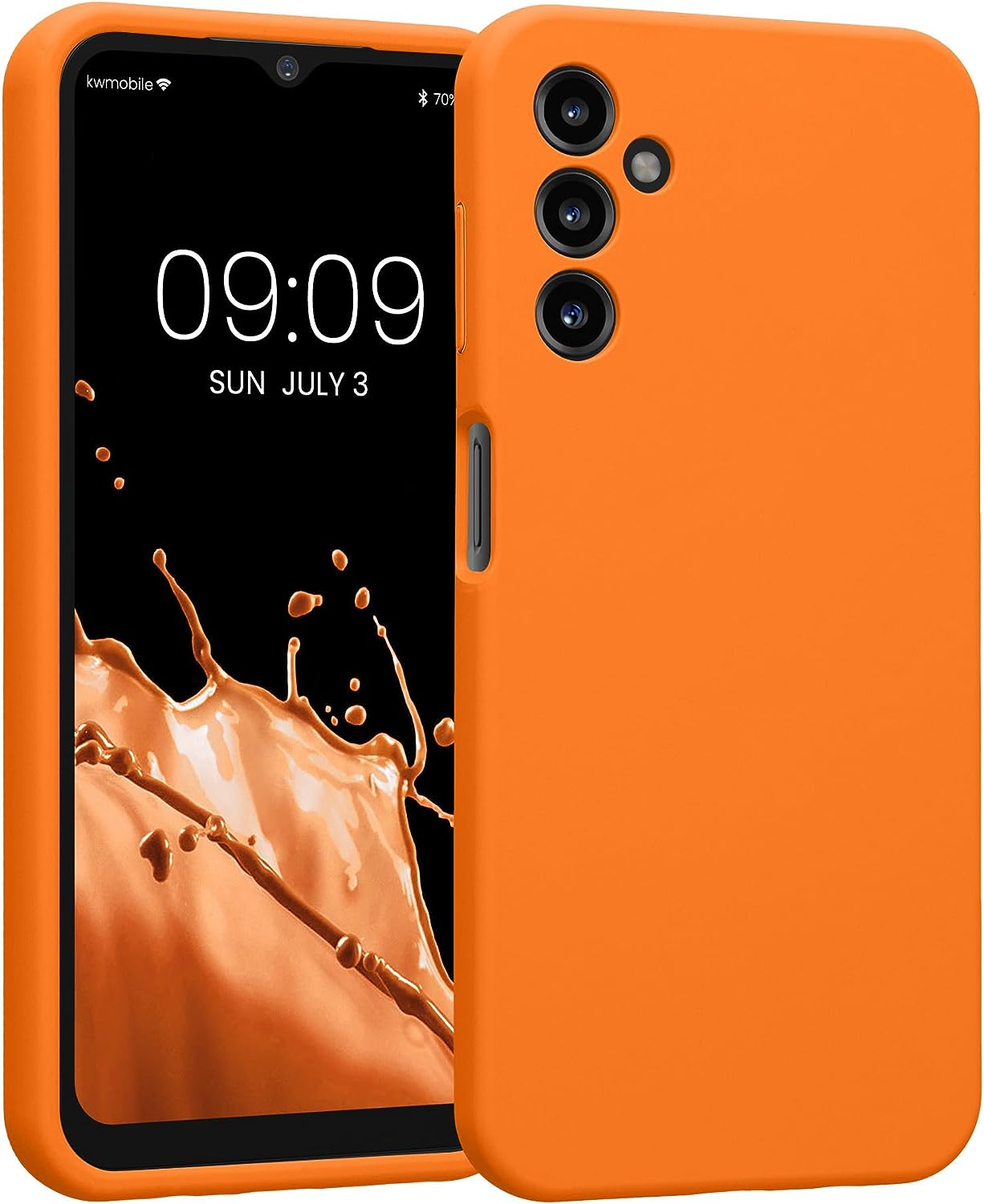KW Samsung Galaxy A14 5G Θήκη Σιλικόνης Rubber TPU - Fruity Orange - 60808.150