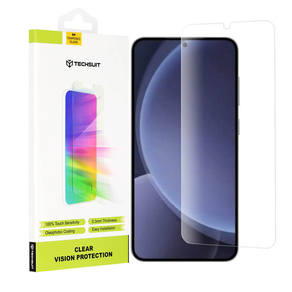 Techsuit Samsung Galaxy S25 Plus - Clear Vision - Προστασία Οθόνης με Αντιχαρακτικό Γυαλί - Case Friendly - Διάφανο