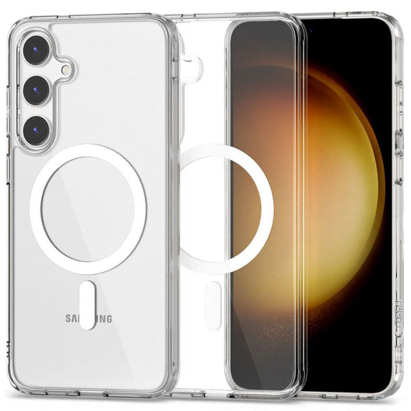 Tech-Protect Samsung Galaxy S24 FE Flexair Hybrid MagSafe Σκληρή Θήκη με Πλαίσιο Σιλικόνης και MagSafe - Διάφανη - likebrands.gr
