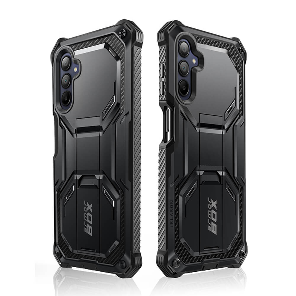 i-Blason Samsung Galaxy A16 4G / A16 5G Armorbox Σκληρή Θήκη με Προστασία Οθόνης και Stand - Black