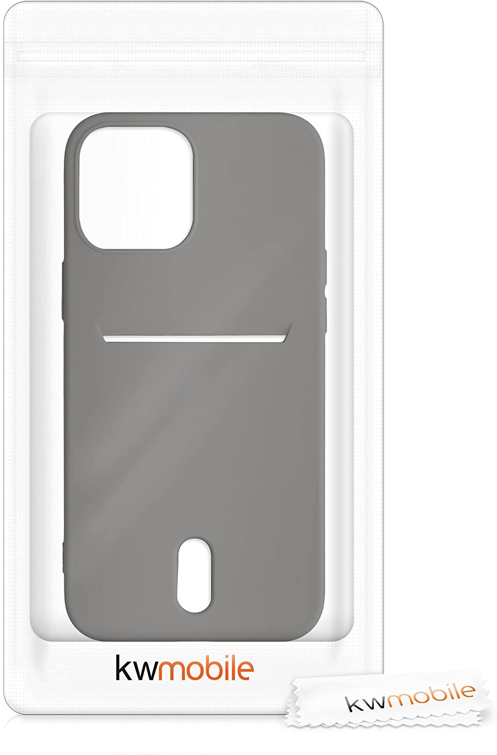 KW iPhone 12 Pro Max Θήκη Σιλικόνης TPU - Titanium Grey - 54514.155