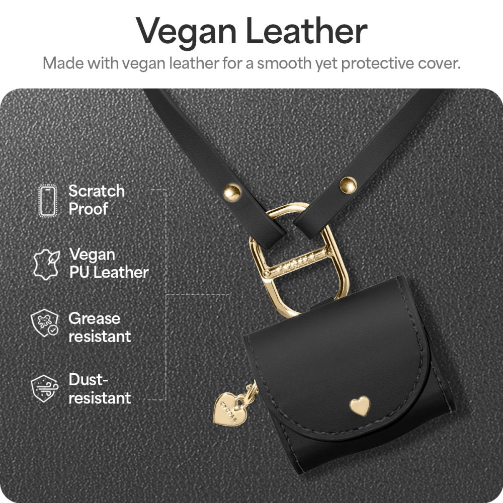 Spigen AirPods 4 Θήκη από Συνθετικό Δέρμα - Cyrill Mini Bag - Black