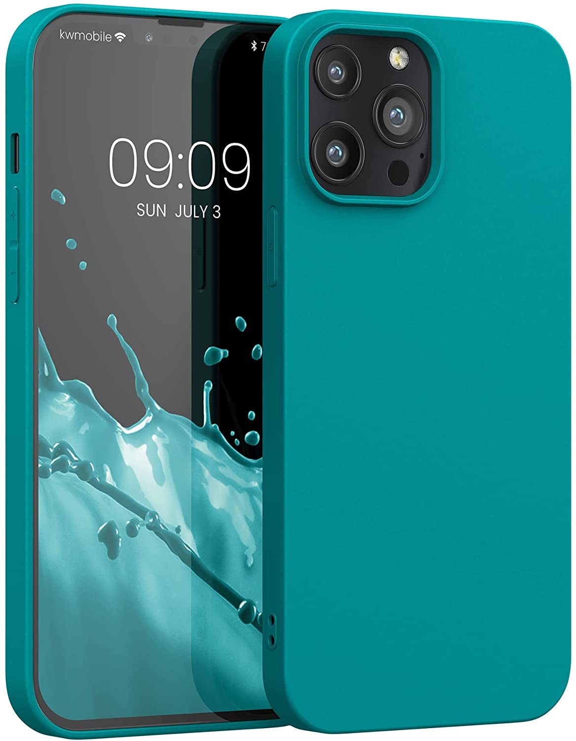 KW iPhone 13 Pro Max Θήκη Σιλικόνης TPU - Azure Blue - 55971.113
