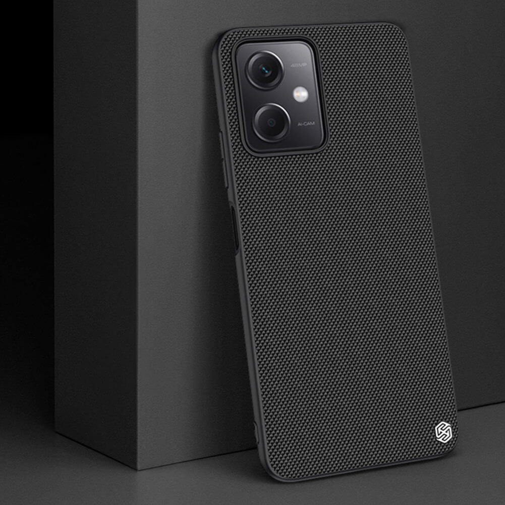 Nillkin Xiaomi Redmi Note 12 5G / Xiaomi Poco X5 5G Textured Case Σκληρή Θήκη με Πλαίσιο Σιλικόνης - Black
