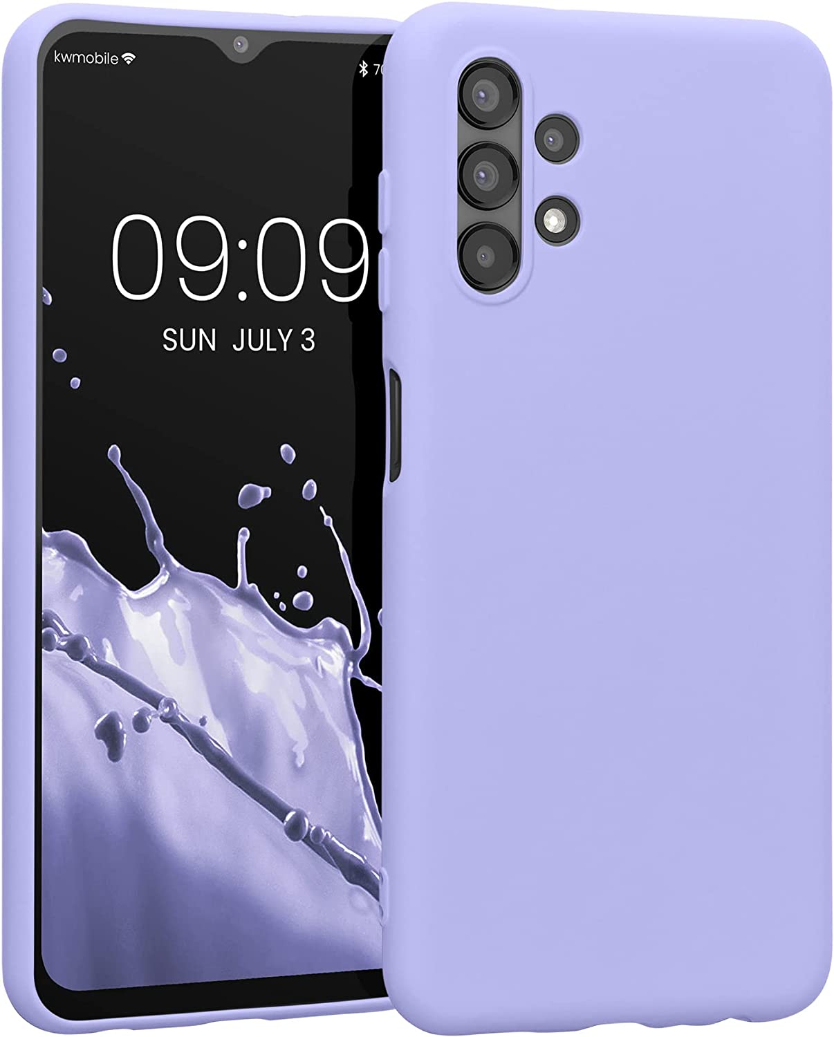 KW Samsung Galaxy A13 4G Θήκη Σιλικόνης Rubberized TPU - Lavender - 58049.108
