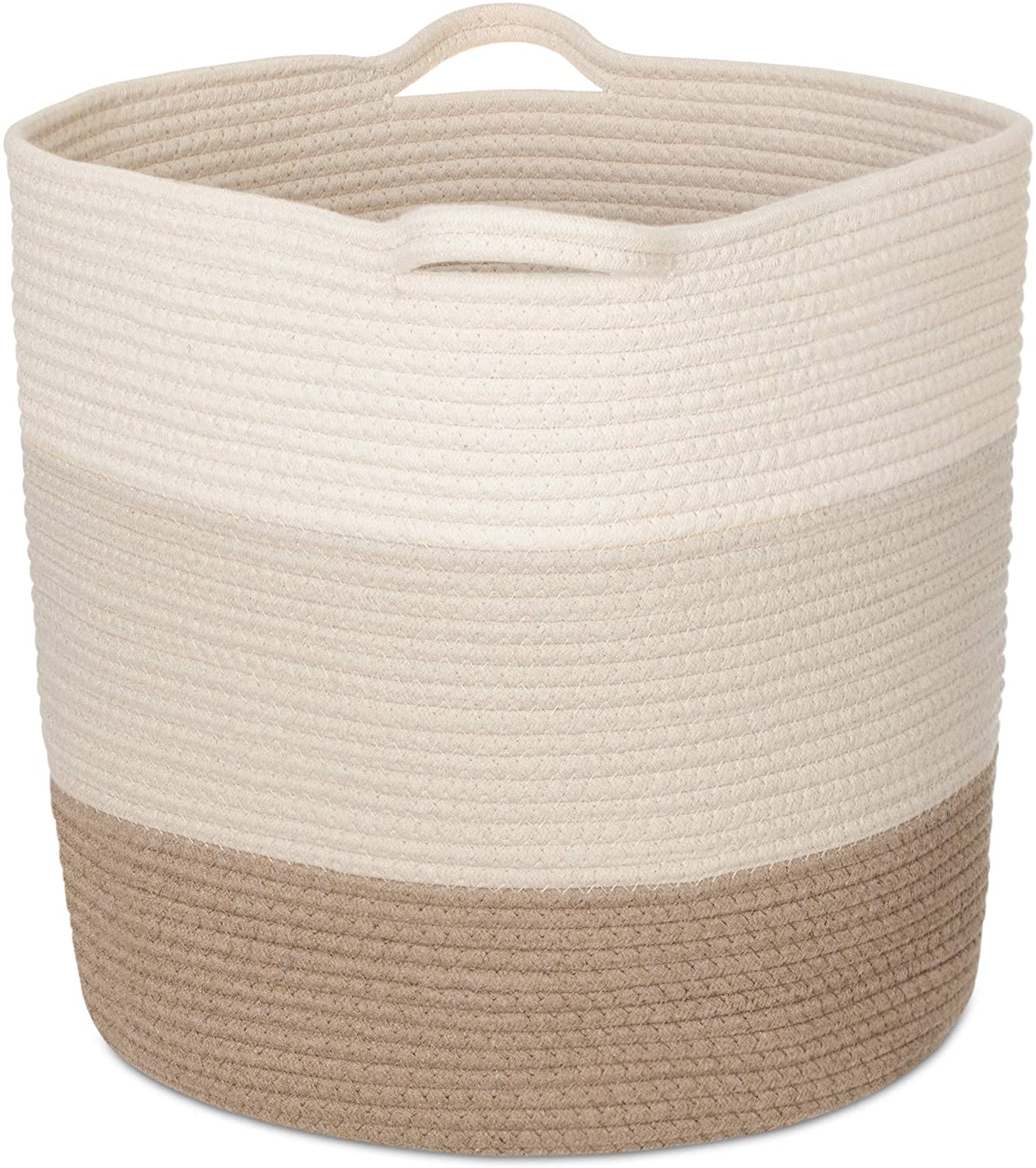 Navaris Cotton Rope Storage Basket Καλάθι Αποθήκευσης από Βαμβάκι - Brown - 50743.24