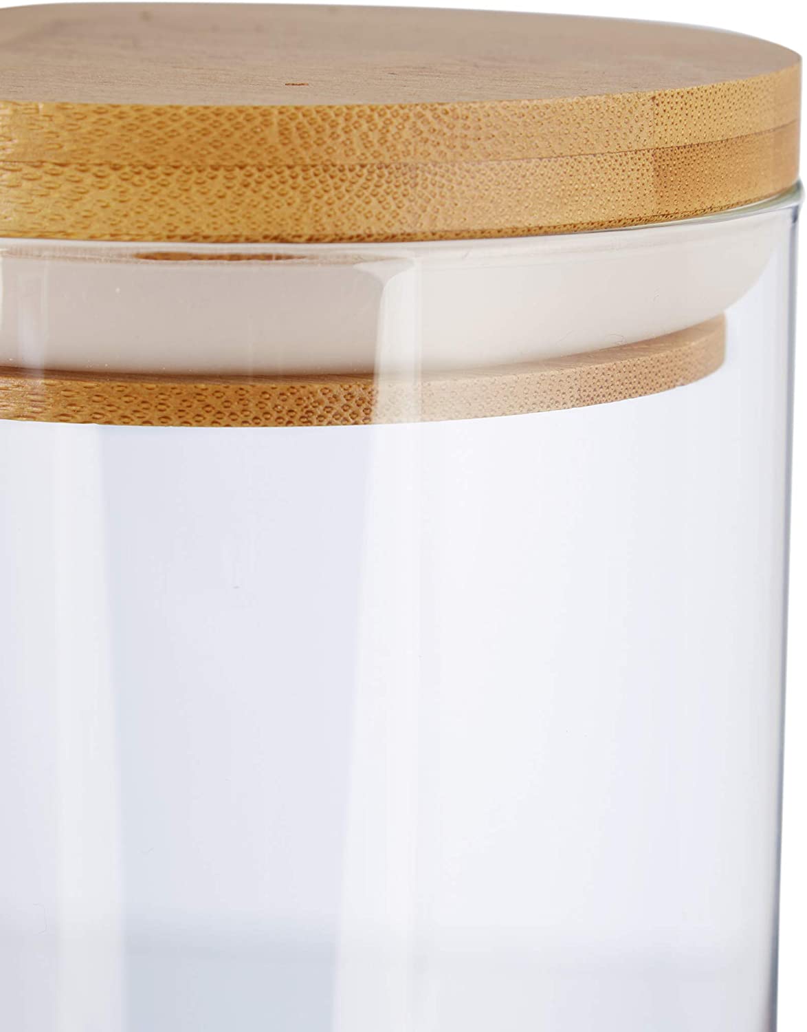 Relaxdays Σετ με 3 Βάζα Αποθήκευσης από Γυαλί - 800 ml - Natural - 4052025279950