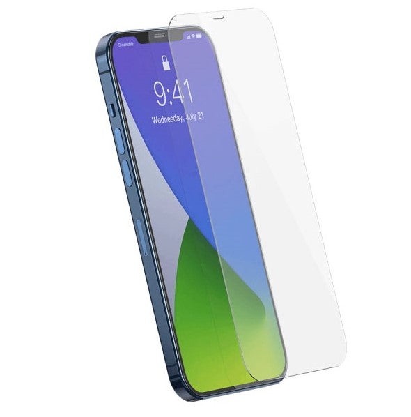 Baseus iPhone 12 / iPhone 12 Pro 0.3mm Full Glass Full Screen Αντιχαρακτικό Γυαλί Οθόνης - 2 Τεμάχια - Clear - SGAPIPH61P-LS02