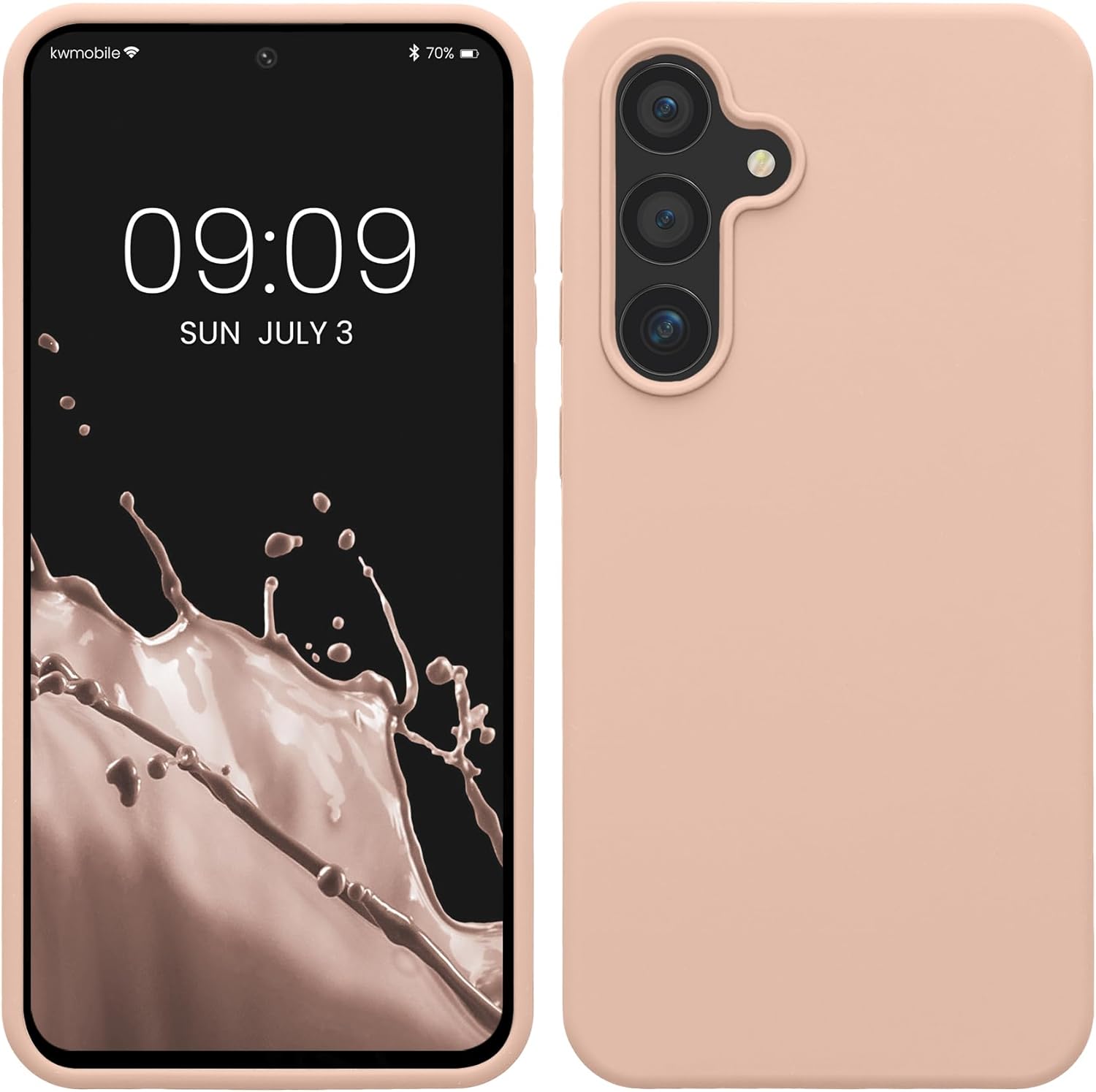 KW Samsung Galaxy S24 FE Θήκη Σιλικόνης Rubberized TPU - Coconut Swirl