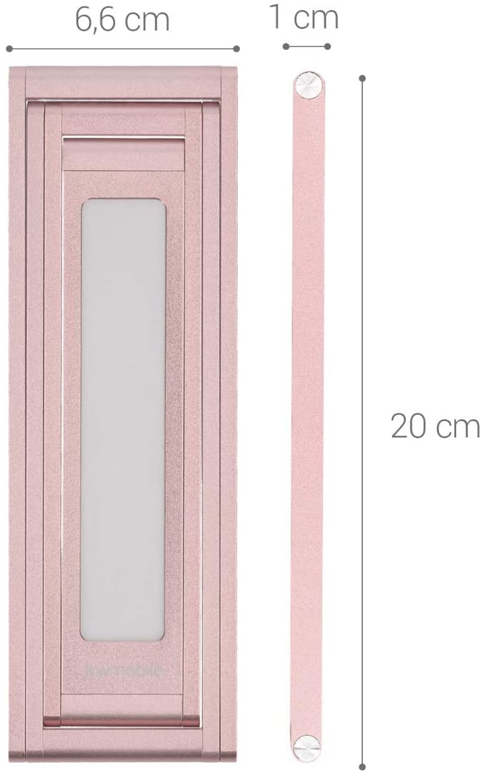 KW LED Folding Desk Lamp Επαναφορτιζόμενο Αναδιπλούμενο Μεταλλικό Φωτιστικό με καλώδιο Micro USB - Rose Gold - 40590.81