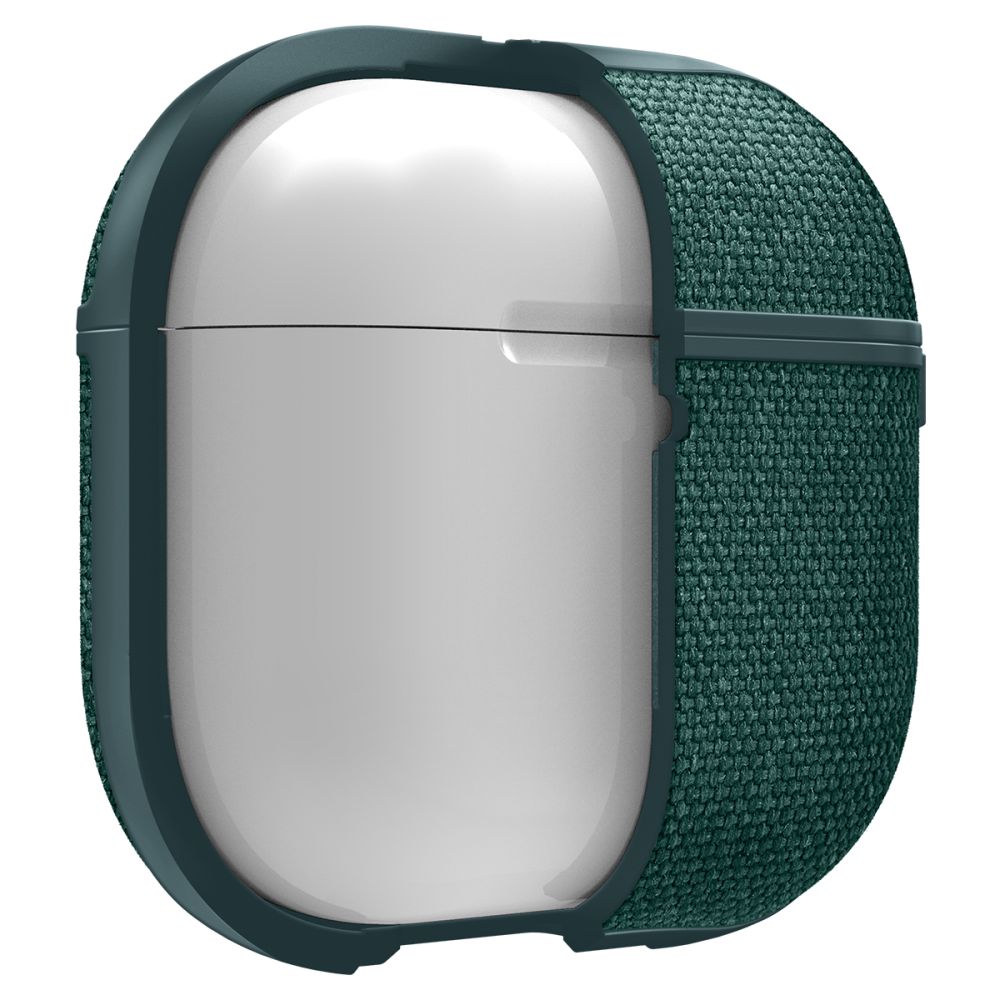 Spigen AirPods 4 Θήκη Urban Fit από Σιλικόνη και Ύφασμα - Midnight Green