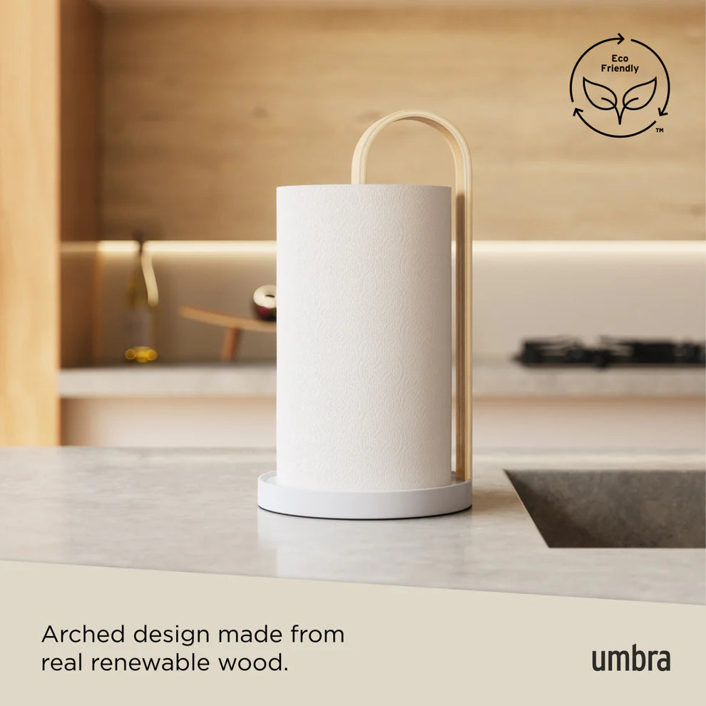 Umbra Bellwood Βάση για Χαρτί Κουζίνας - White / Natural