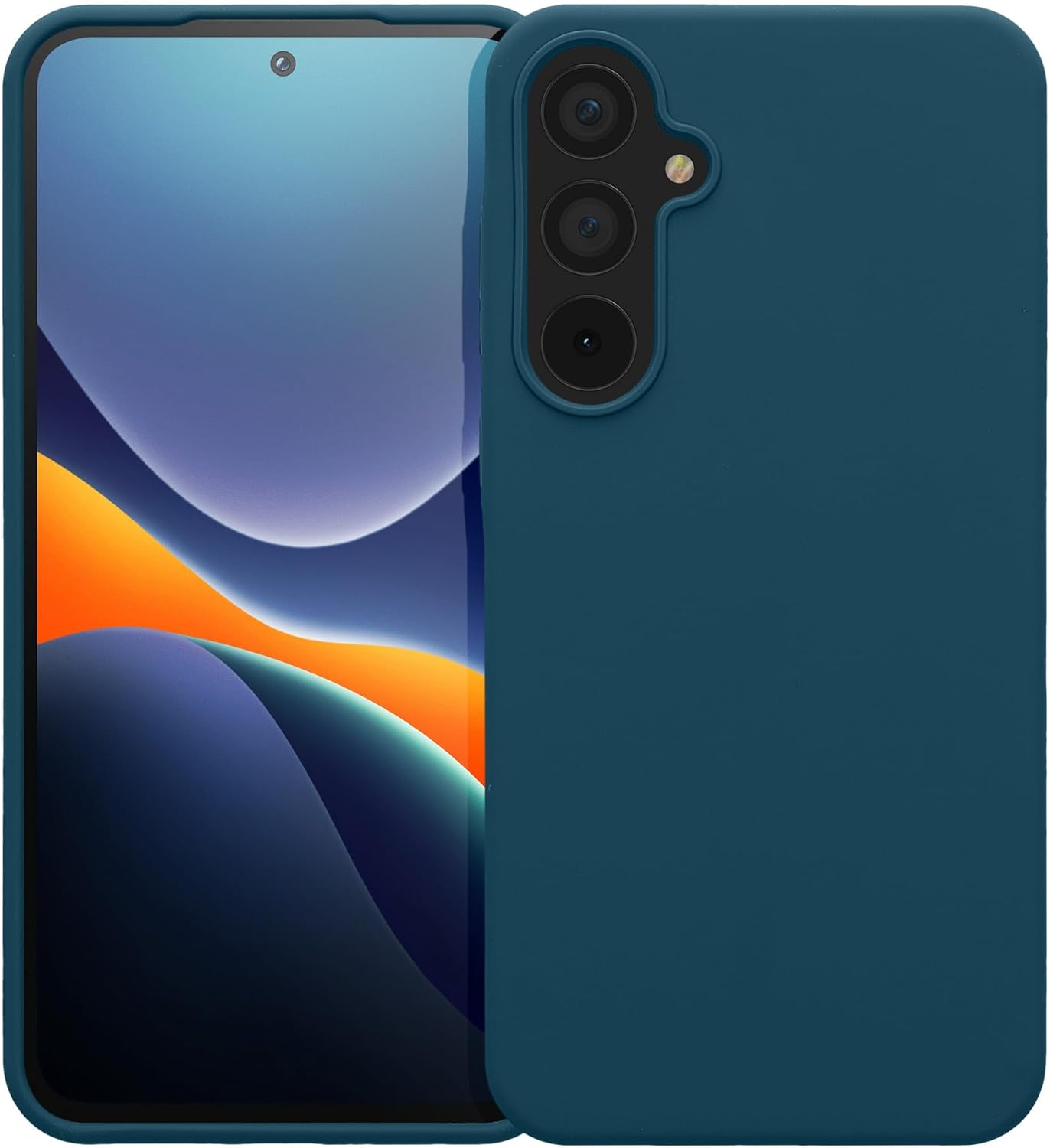 KW Samsung Galaxy A55 5G Θήκη Σιλικόνης Rubberized TPU - Matte Petrol