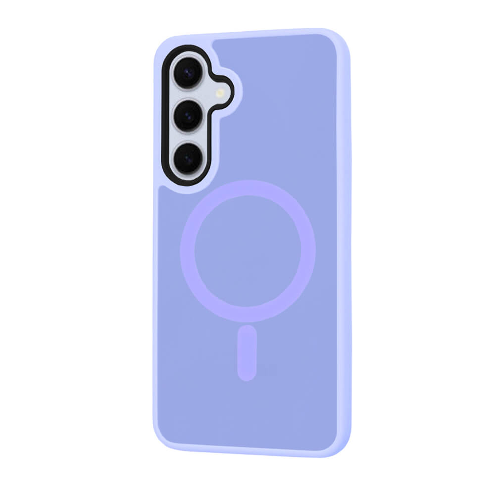 Techsuit Samsung Galaxy S25 Plus - HaloFrost MagSafe Series - Σκληρή Θήκη με Πλαίσιο Σιλικόνης - Light Purple