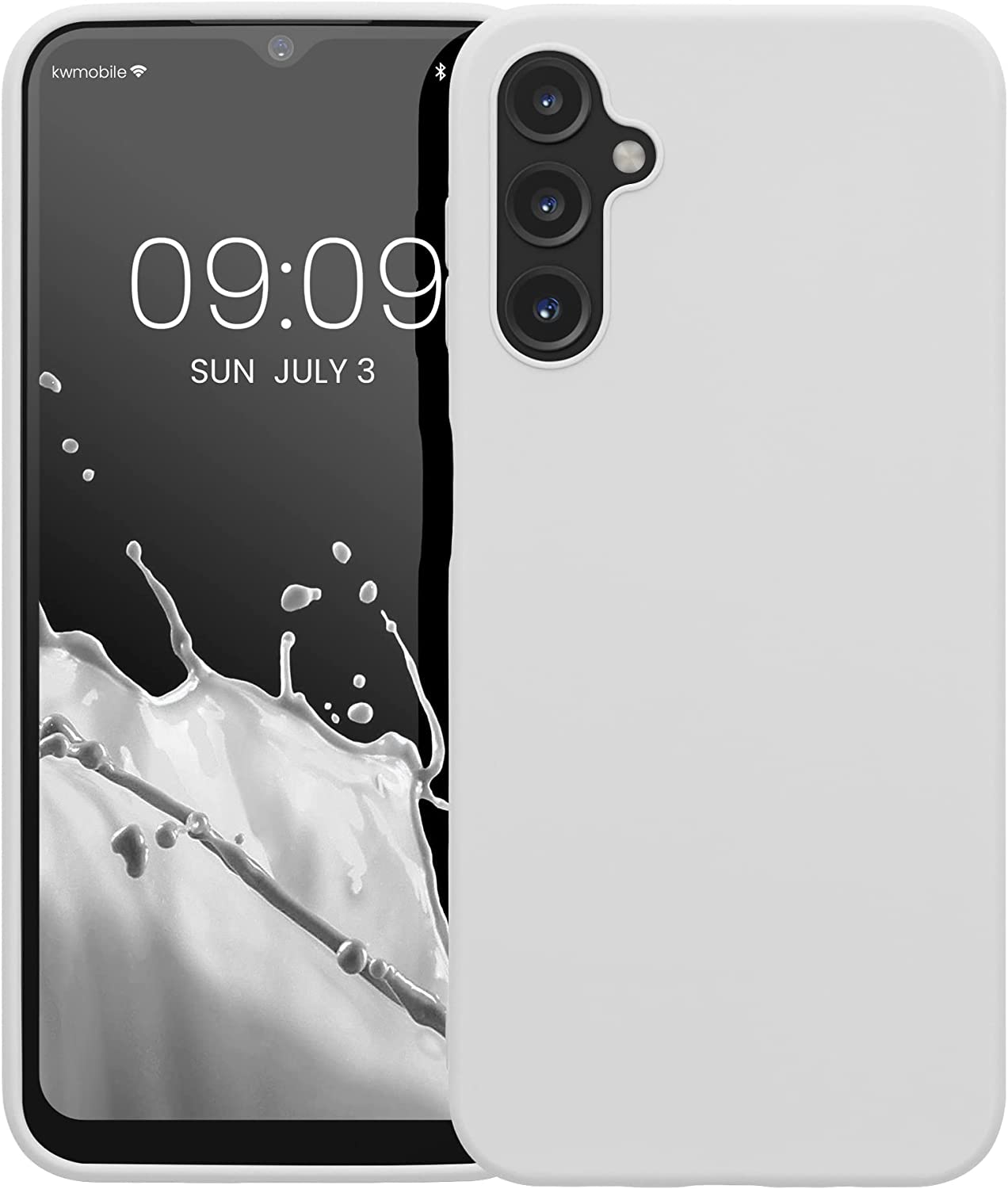 KW Samsung Galaxy A14 5G Θήκη Σιλικόνης TPU - Matte White - 61462.48