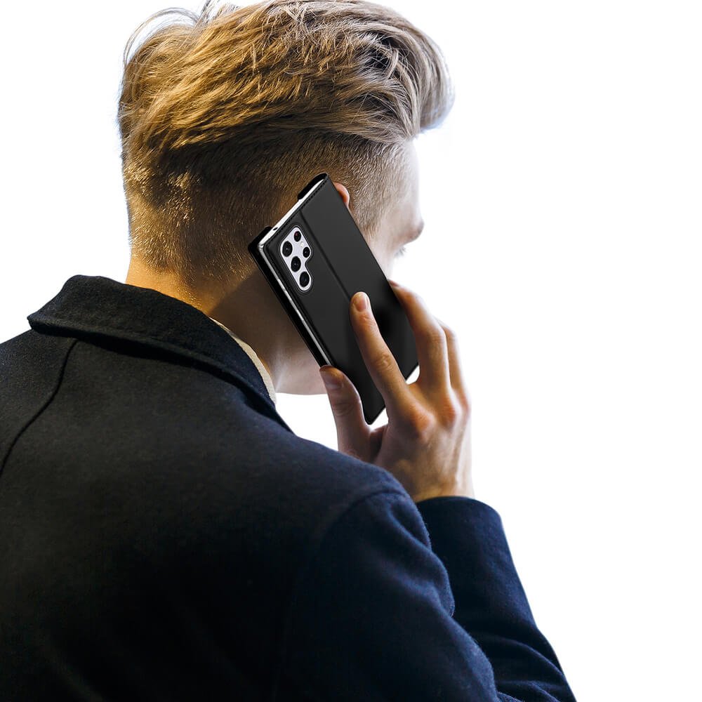 Dux Ducis Samsung Galaxy S22 Ultra Flip Stand Case Θήκη Βιβλίο - Black