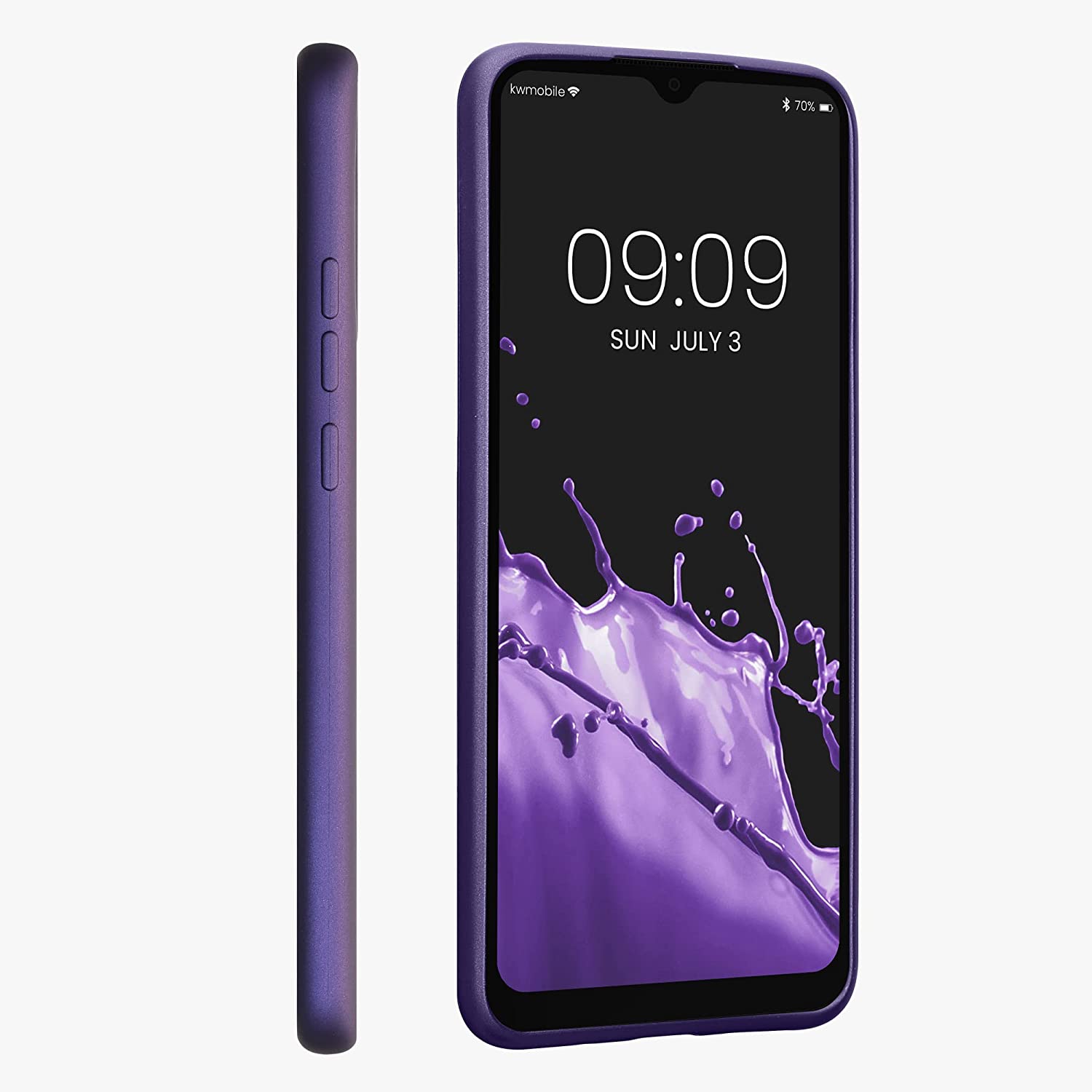 KW Xiaomi Redmi 10C Θήκη Σιλικόνης TPU - Metallic Blue Purple - 59232.241