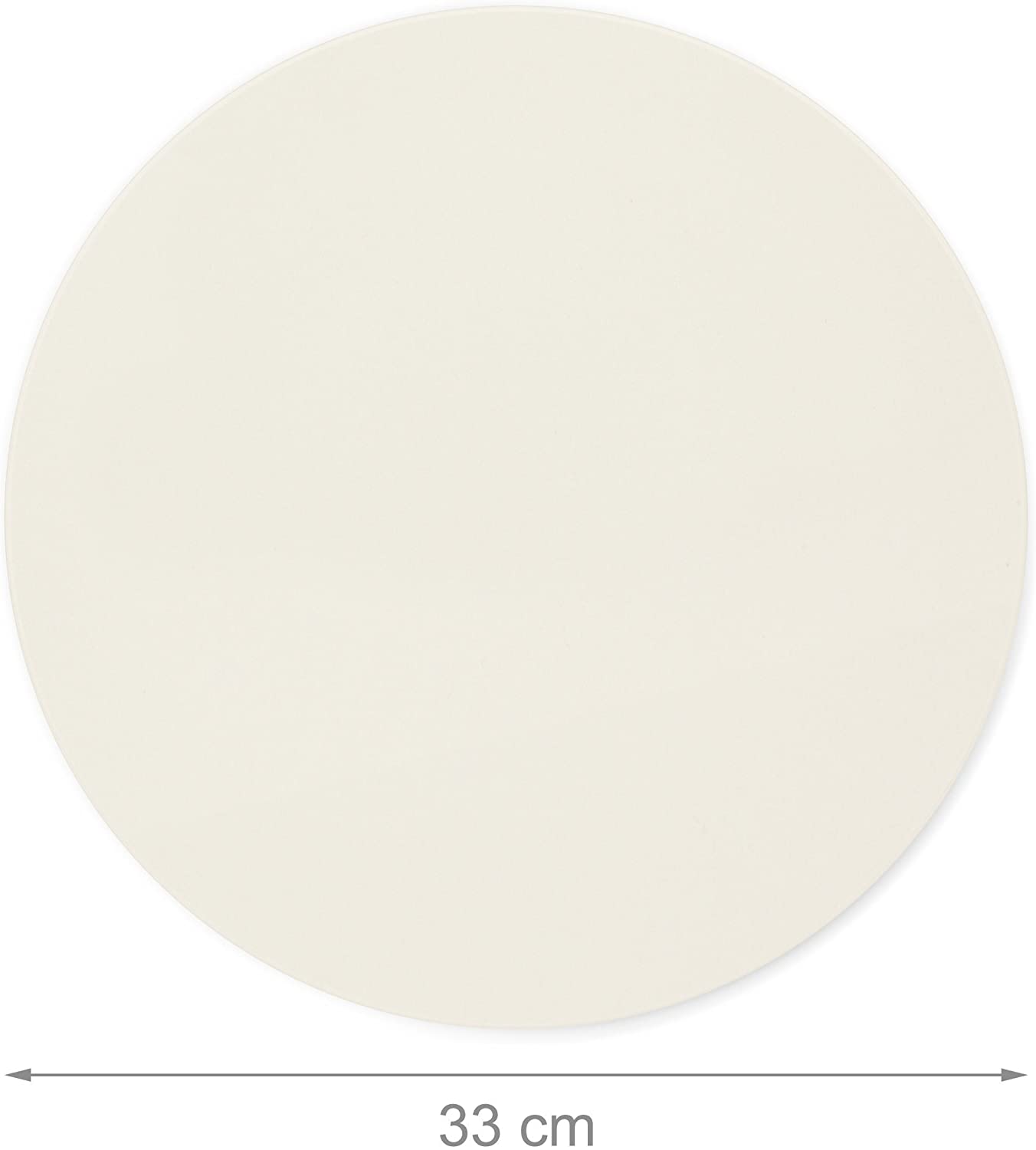 Relaxdays Πέτρα Ψησίματος για Πίτσα με Λαβές - Beige - 4052025193386