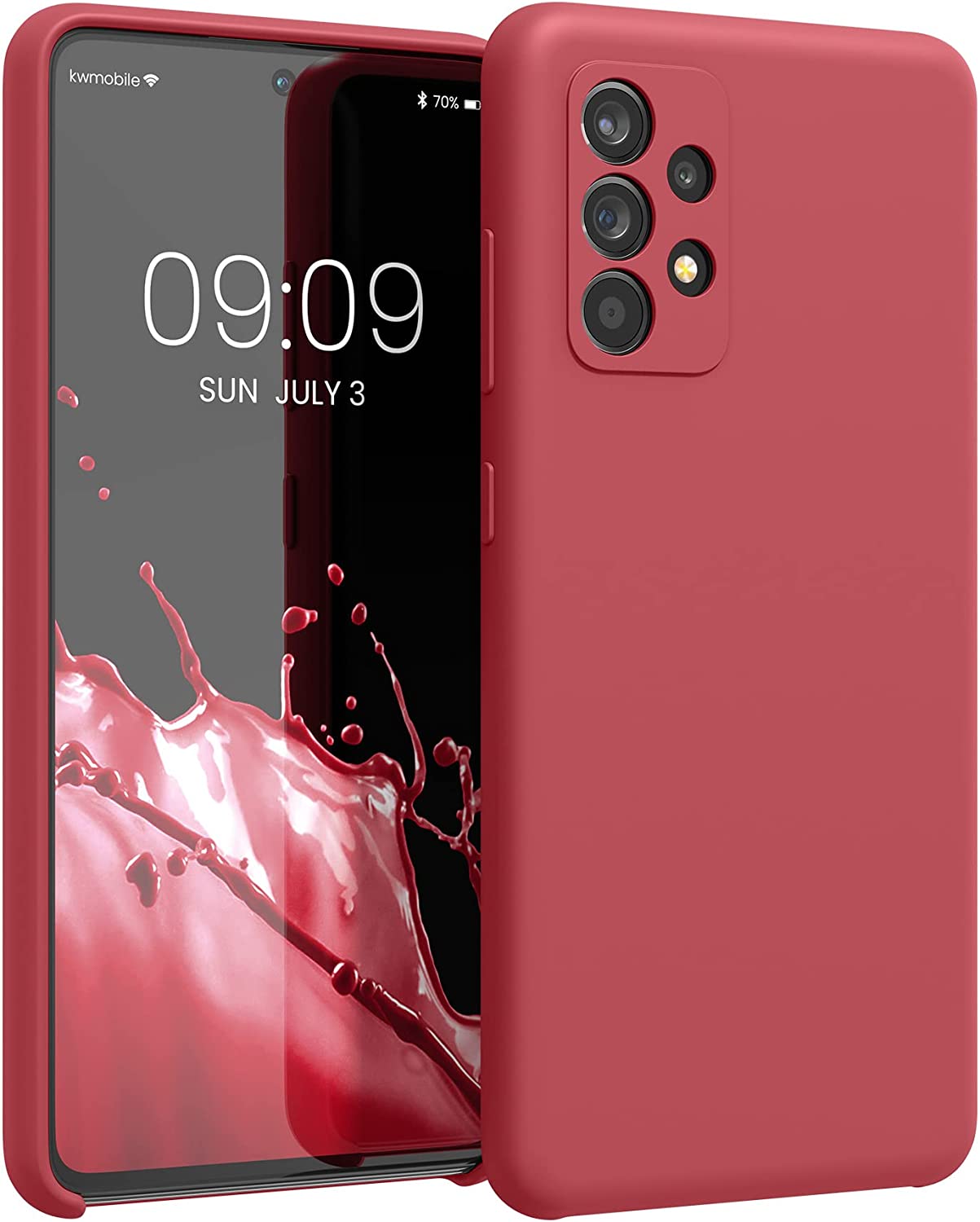 KW Samsung Galaxy A52 / A52 5G / A52s 5G Θήκη Σιλικόνης Rubber TPU - Classic Red - 54347.208