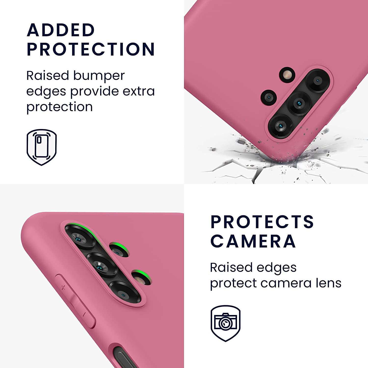 KW Samsung Galaxy A13 4G Θήκη Σιλικόνης TPU - Deep Rusty Rose - 57805.167