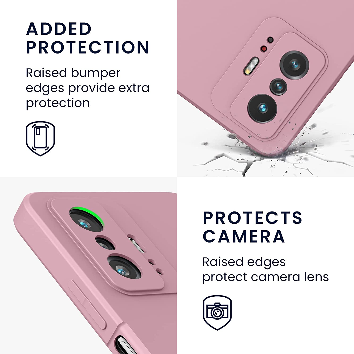 KW Xiaomi 11T / 11T Pro Θήκη Σιλικόνης Rubberized TPU - Winter Rose - 56573.193