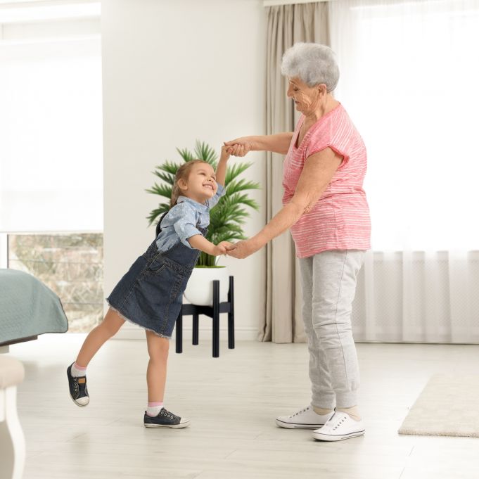 Relaxdays Ρυθμιζόμενη Βάση από Μπαμπού για Κασπό - Black - 4052025288211