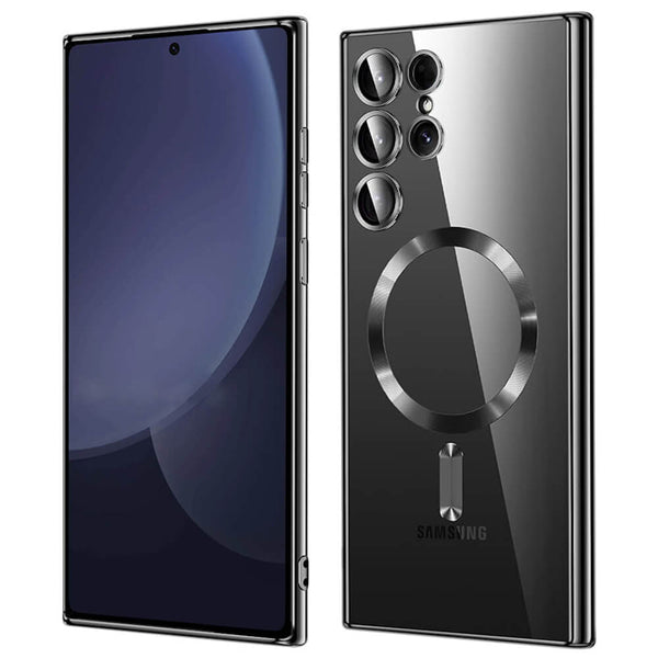 Techsuit Samsung Galaxy S25 Ultra - Luxury Crystal MagSafe - Θήκη Σιλικόνης - Black - likebrands.gr